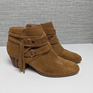 Franco Sarto Suede Strappy Booties